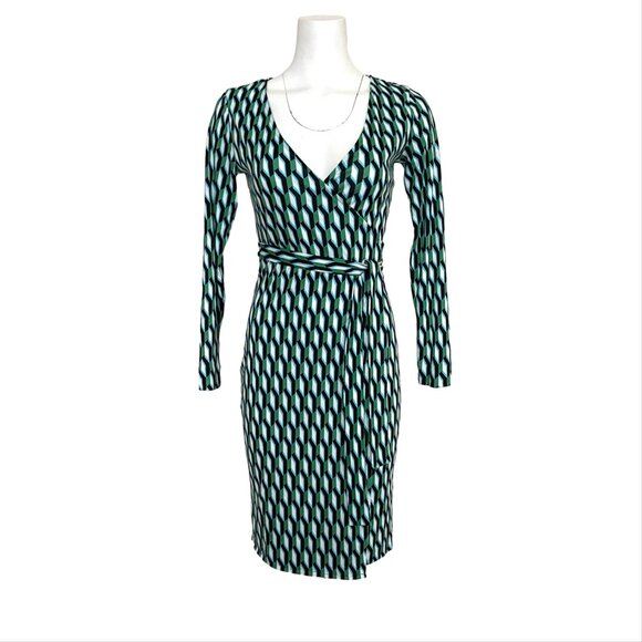 Diane Von Furstenberg wrap long sleeves dress - Picture 3 of 11